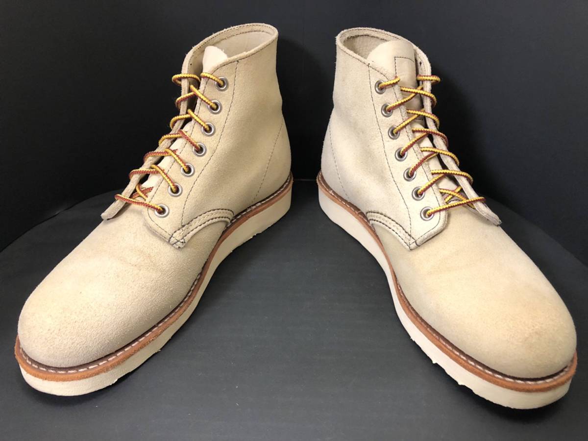 即決 USA製 REDWING レッドウィング 8167 7.5E 25.5cm スエード 本革 