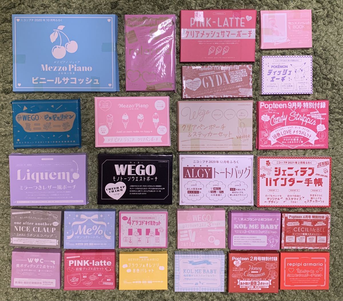 ティーンズ 雑誌付録 バッグ ポーチ コスメ ネイルなど Wego ピンクラテ メゾピアノ他 ニコラ ニコプチ ポップティーン付録 ティーンズ ストリート 売買されたオークション情報 Yahooの商品情報をアーカイブ公開 オークファン Aucfan Com