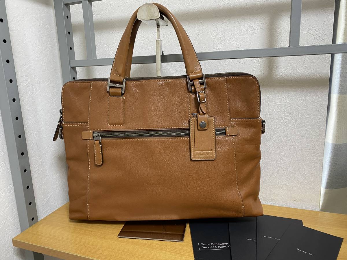 TUMI トゥミ トートバッグ フルグレインレザー 牛革 68594D BE 高級品 