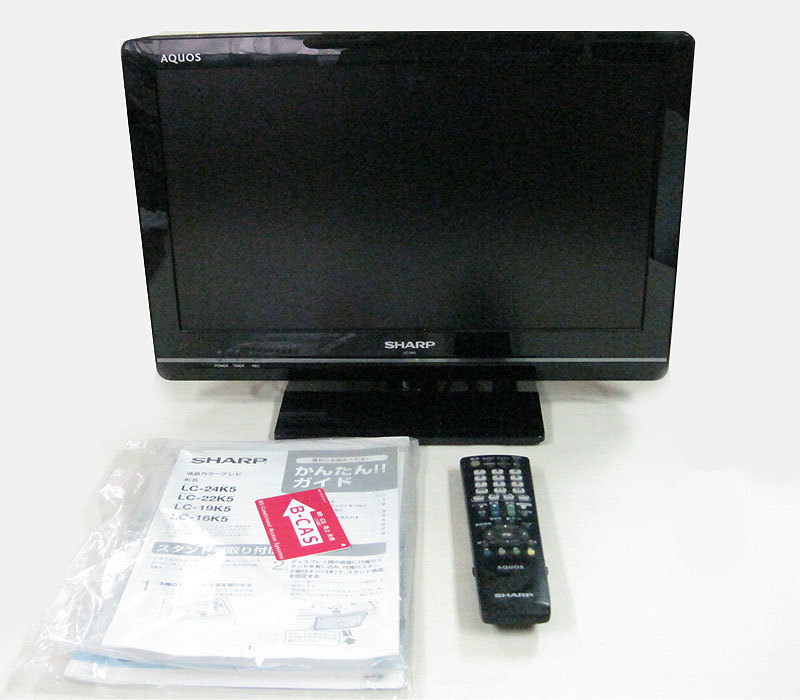 【SHARP】シャープ液晶テレビ19インチ《LC19K5》2011年製