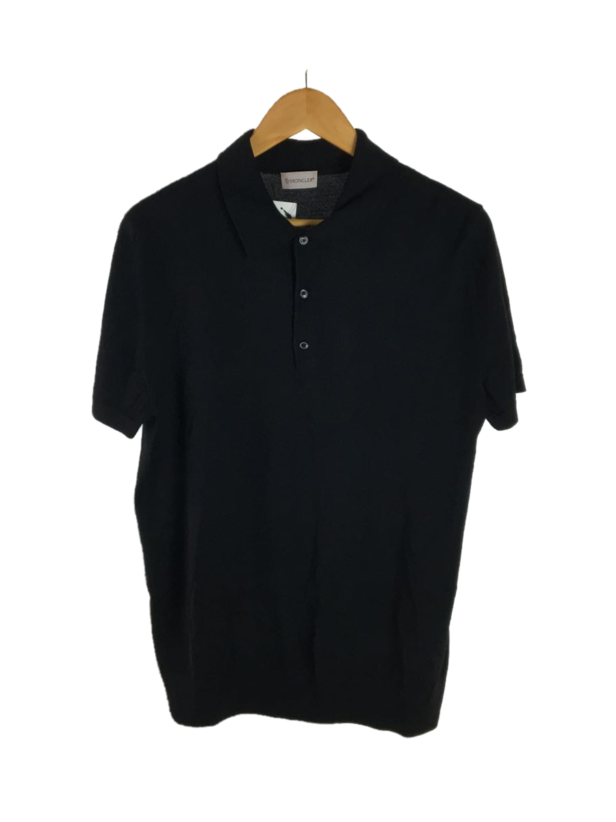 MONCLER◆ポロシャツ/XL/コットン/BLK
