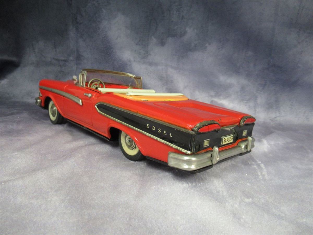 当時物 オープン HAJI フォード エドセル EDSEL アメ車 ブリキ 日本製 ブリキ 自動車 旧車 フリクション