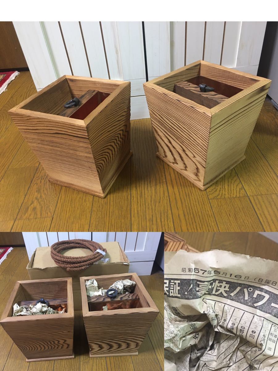 8Wi/Hh6 木製 桑木地 本桑 大徳寺形 莨盆 煙草盆 茶道具 桐箱 大徳寺形