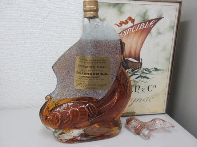 未開栓・古酒】 LARSEN S.A. ラーセン シップボトル 船 コニャック