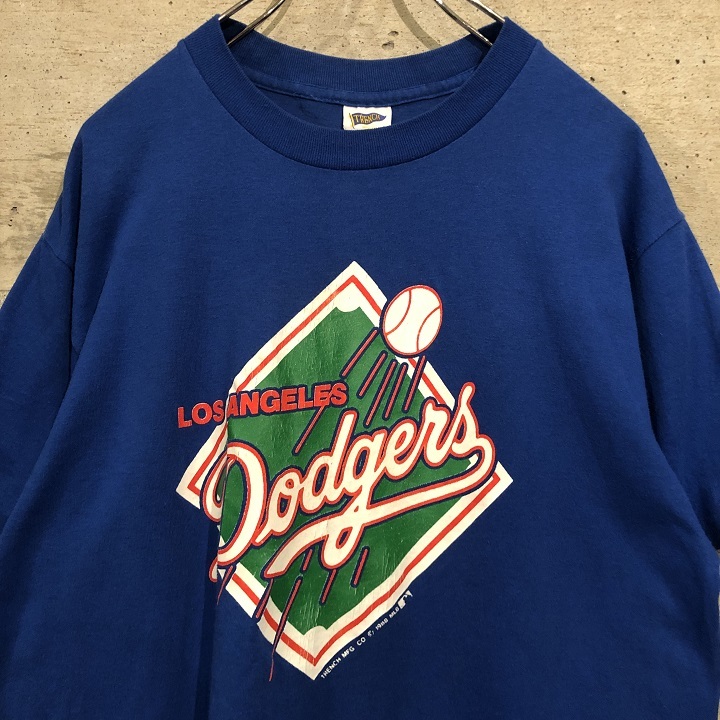 28956 ビンテージ 80s USA製 DODGERS ドジャース Tシャツ LA MLB 80s