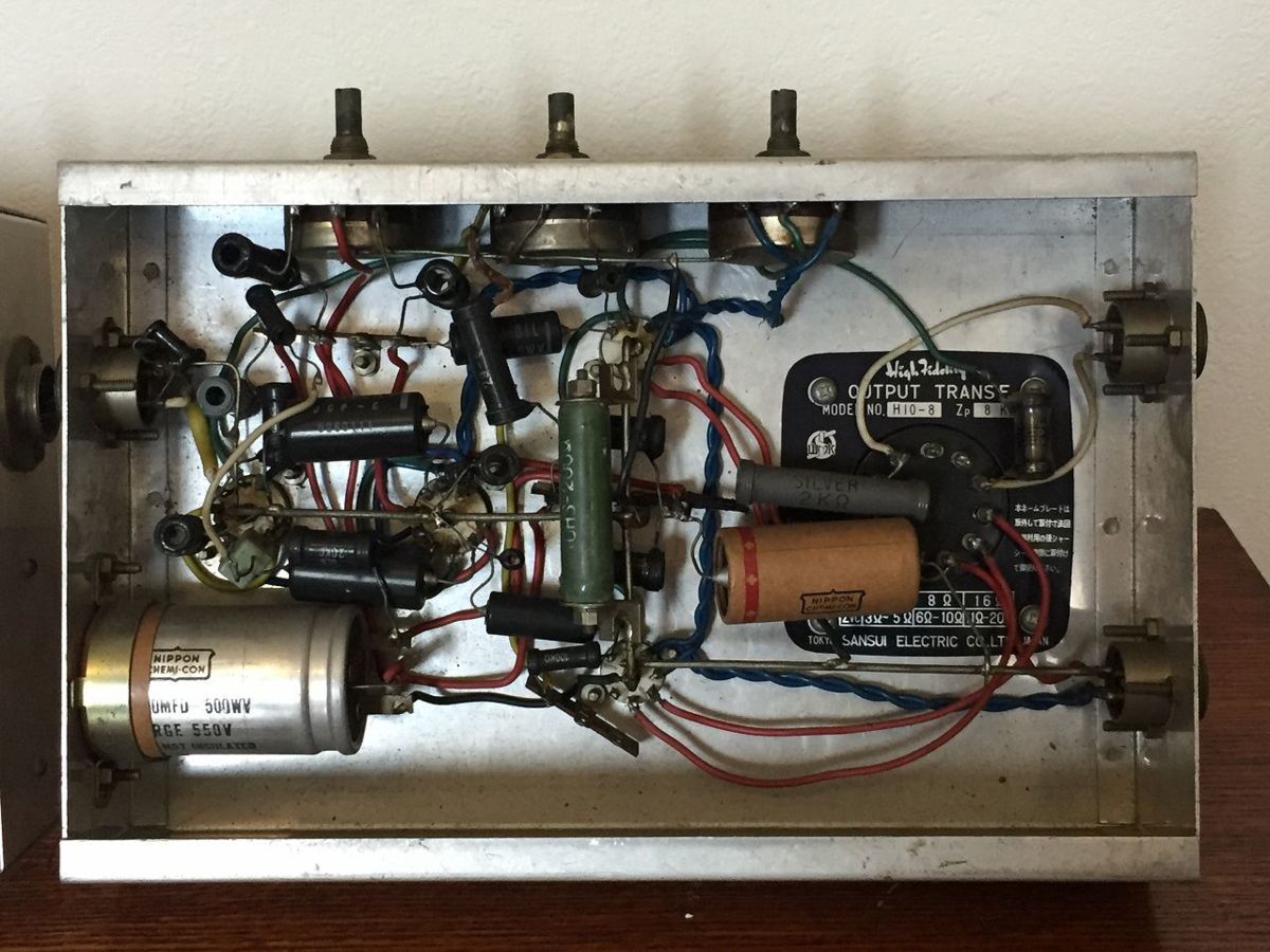 SANSUI 山水電機　真空管アンプ　H10-8 P-44B オーディオ機器 山水 - Yahoo!オークション 真空管アンプ Sansui サンスイ 出力