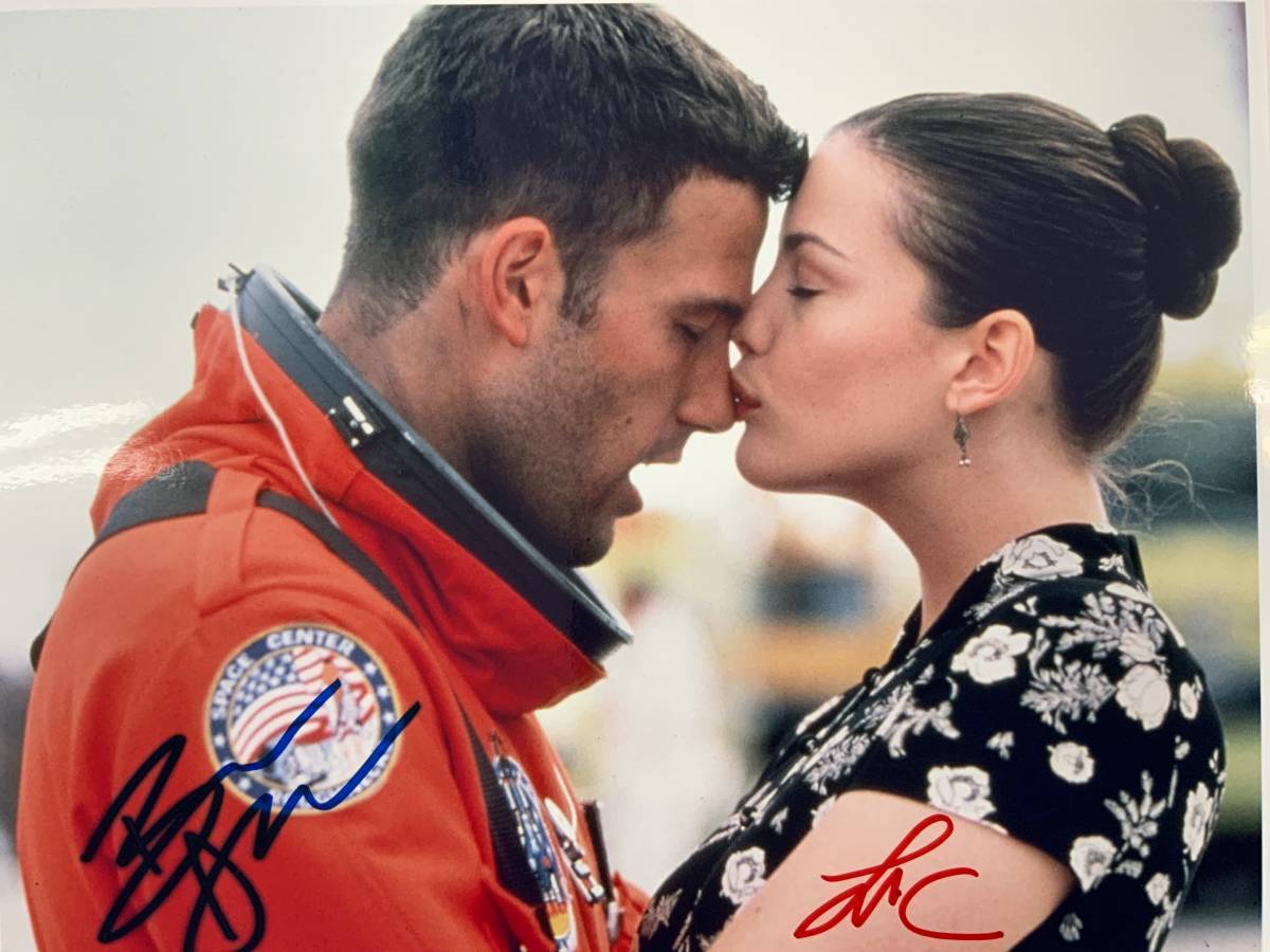 アルマゲドン ベン・アフレック & リヴ・タイラー 直筆サイン入り写真 