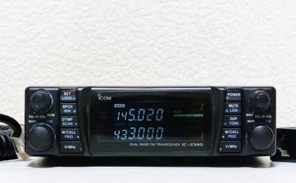 ICOMディユアルバンド144/430M IC-2330動作OK ICOM IC-2340 デュアルバンド Yahoo!オークション 144⁄430MHz IC-2340D