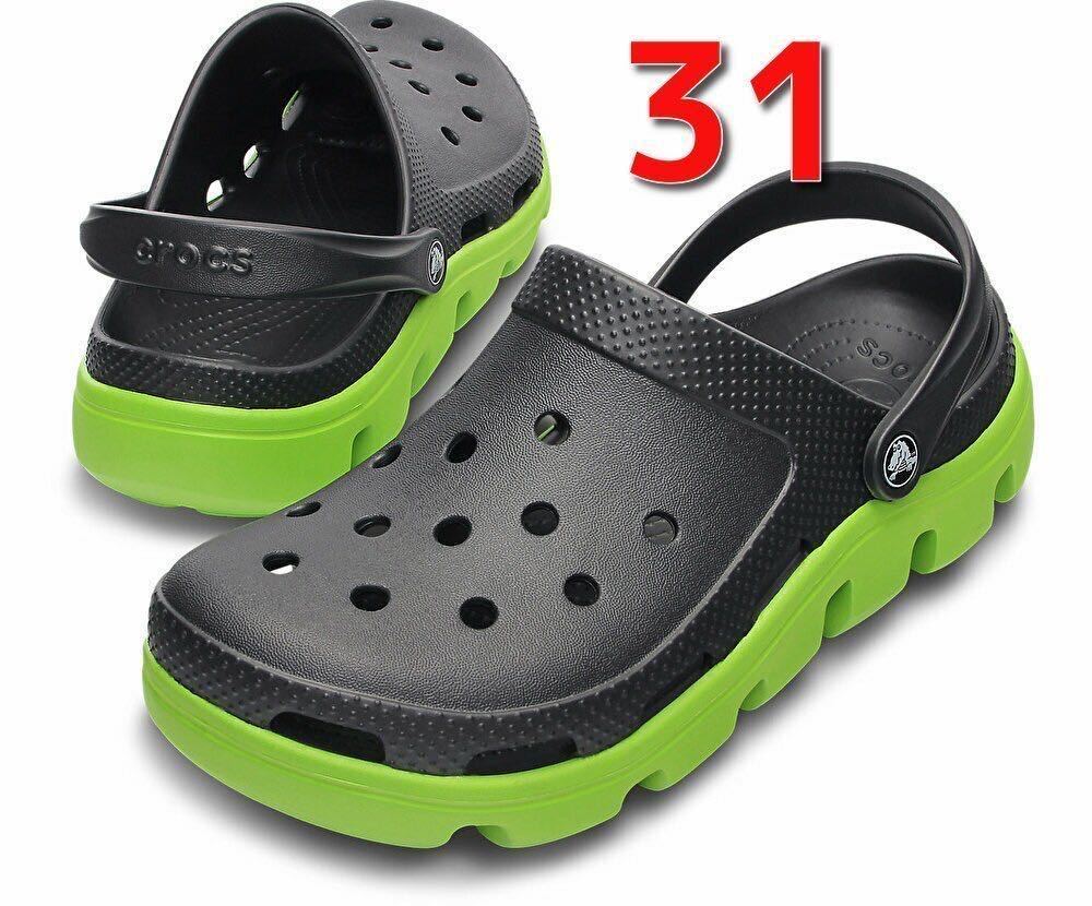 【31cm】crocs クロックス デュエット スポーツ クロッグ 31センチ グリーン Duet Sport Clog