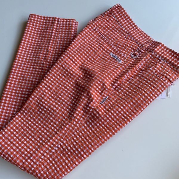 【Jack Bunny!! By PEARLY GATES】 ジャックバニー　メンズ チェックストレッチパンツ OR≪サイズ4≫