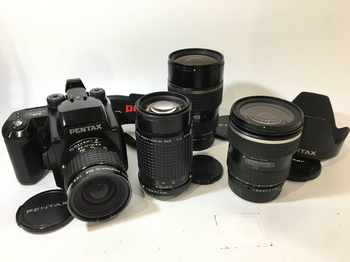 新品，正規品 売切り PENTAX 645N + SMC PENTAX-A 645 1:2.8 45mm +
