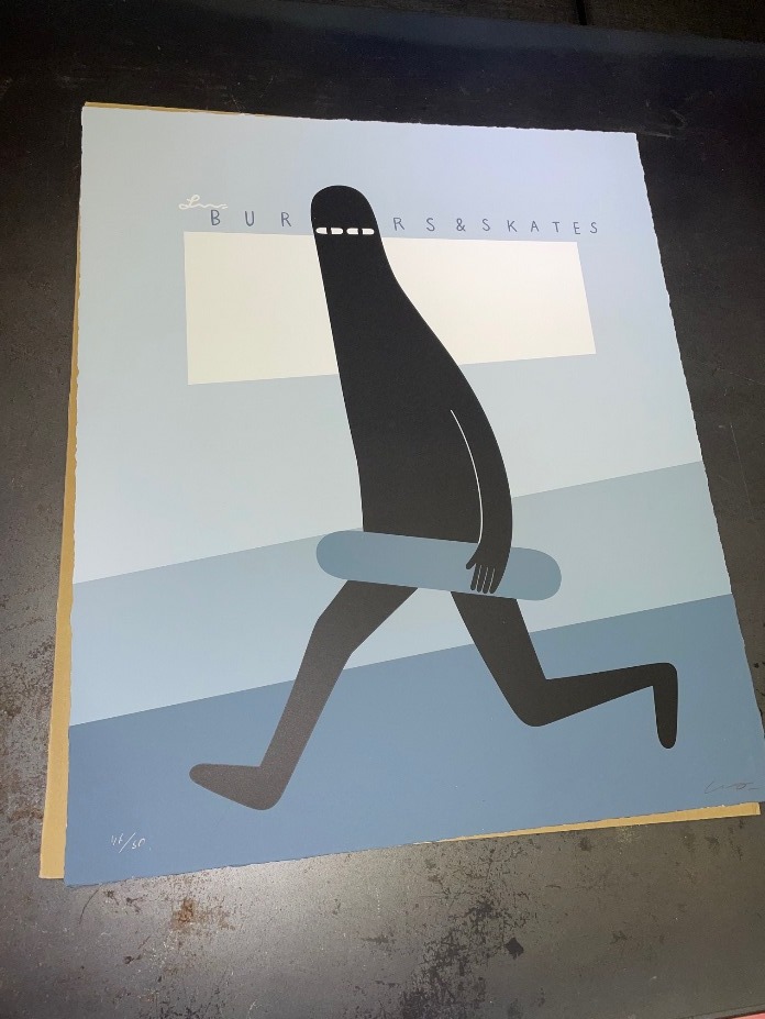 1円】Ly Painter『GO TO THE LUV'S SKATEPARK』シルクスクリーン 版画