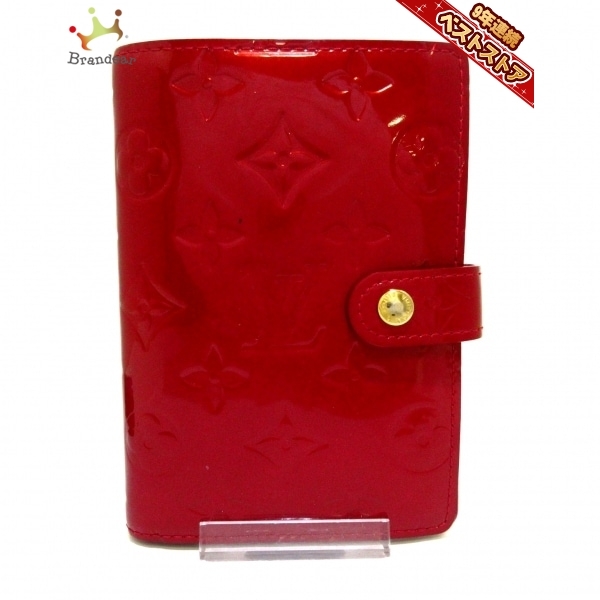 ルイヴィトン LOUIS VUITTON 手帳 R21003 アジェンダPM パテントレザー（モノグラムの型押し） ルージュレッド CA1016 財布 ヴェルニ LOUIS VUITTON(ルイヴィトン) アジェンダPM VUITTON（ルイ・ヴィトン）の手帳 レザー アジェンダPM_モノグラム・ヴェルニ_