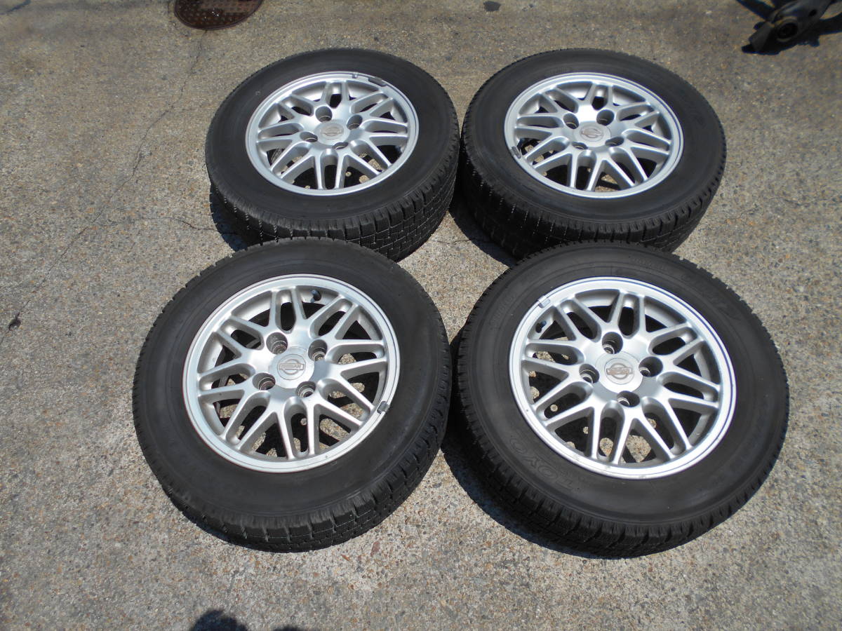 180SX 15インチ 205⁄60R15 後期純正ホイール ❶4本中1本目 4穴