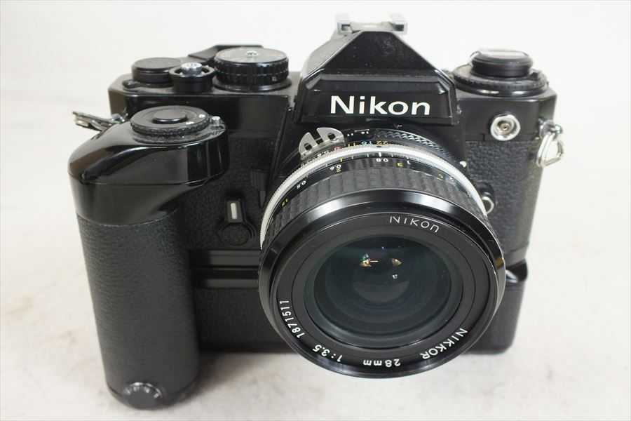 ☆ Nikon ニコン MF12 MD-12 フィルム一眼レフ NIKKOR 28mm 1:3.5 中古