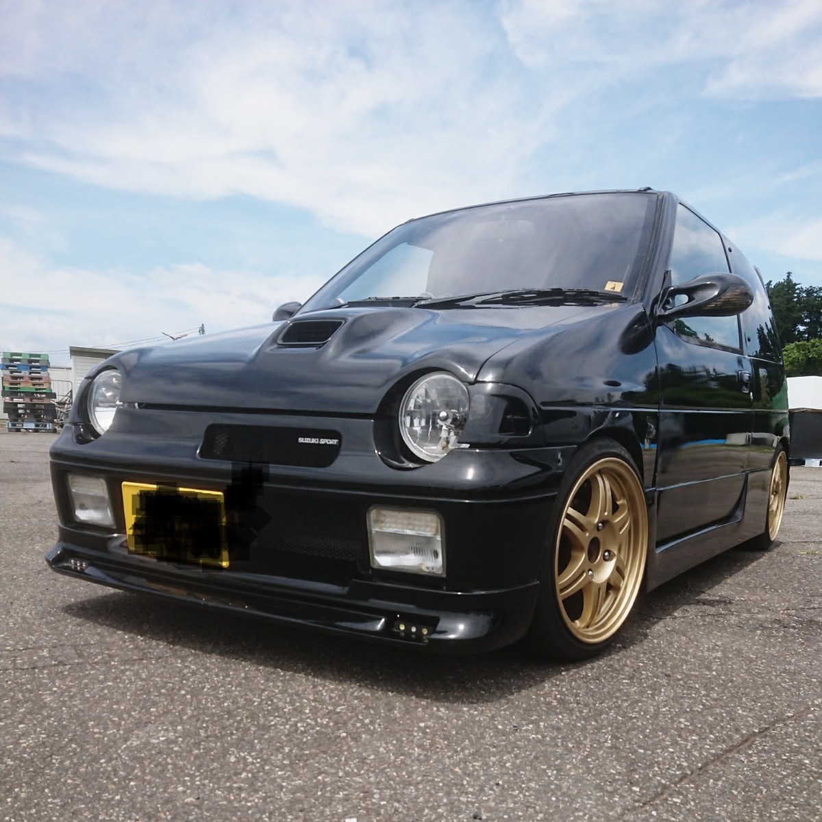 希少F6A アルトワークス 改造多数 フルエアロ 車高調 HT07タービン 大容量インタクーラー 追加メーター K6Aピストン ボーリング加工！