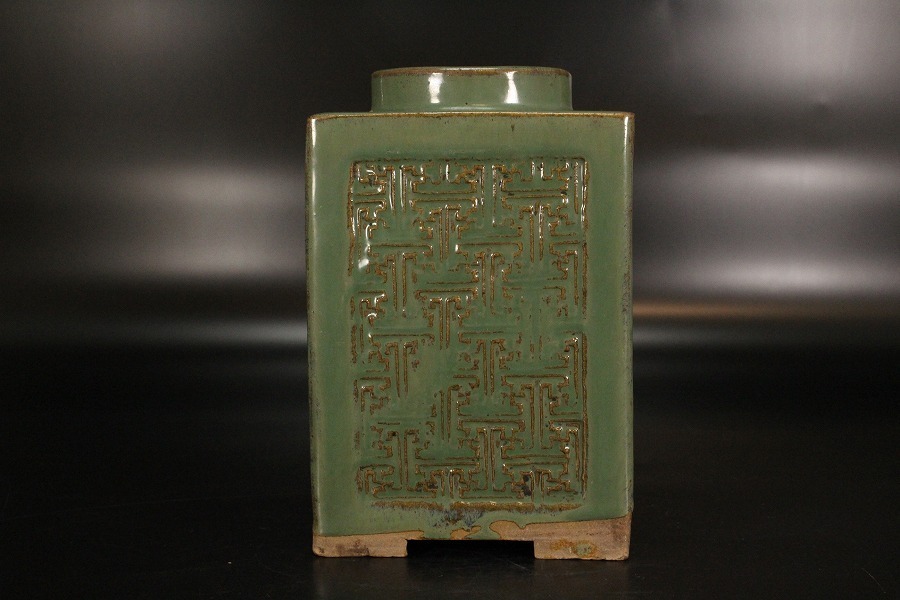 古美術 - 練込 文化遺産オンライン 商品の状態 旧家蔵出 吉戸 蓋壷 四
