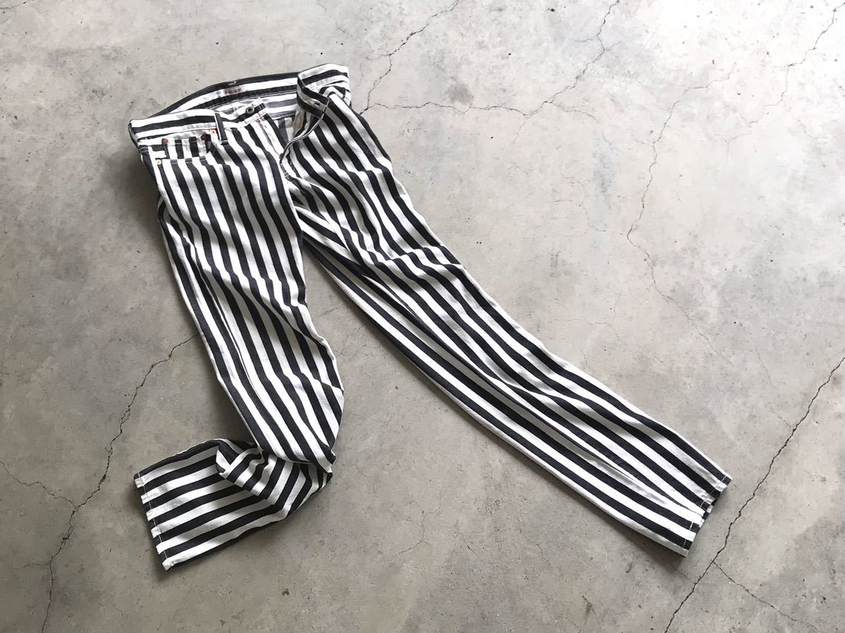 美品 KAPITAL ヒッコリー パンツ W30 キャピタル メンズ 囚人