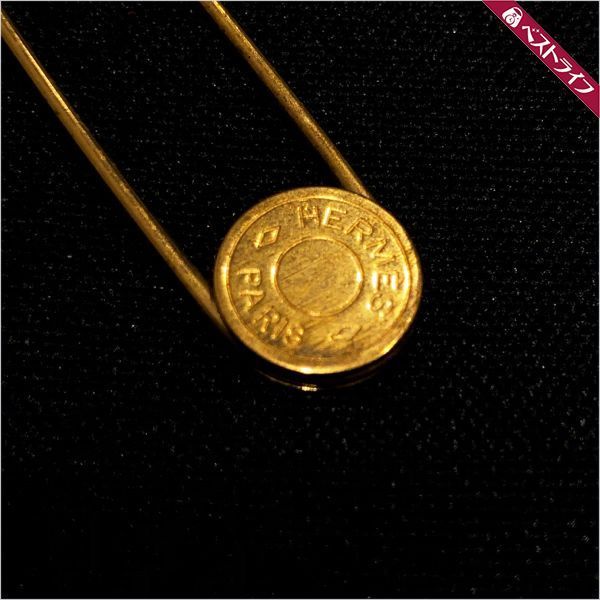 エルメス HERMES セリエ ピンブローチ ゴールド ブローチ ゴールド