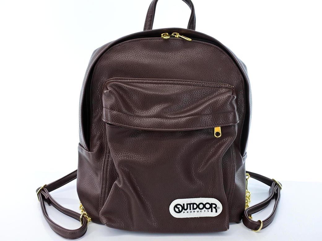 アースミュージック エコロジー Outdoor Products アウトドアプロダクツ レザー調 ミニ リュック デイパック バッグ 茶 Bhd0 アースミュージック エコロジー 売買されたオークション情報 Yahooの商品情報をアーカイブ公開 オークファン Aucfan Com