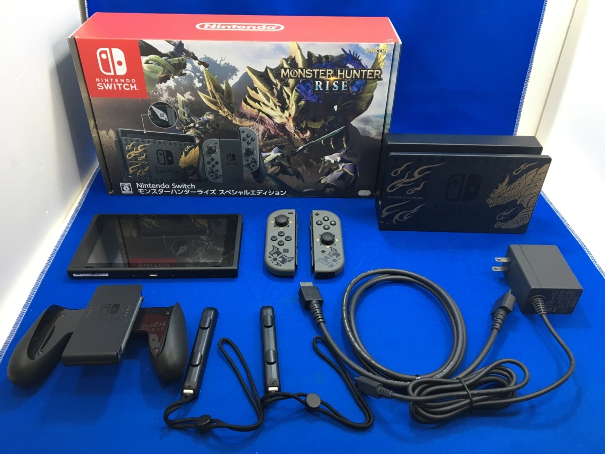中古】☆1円～☆Nintendo Switch本体 モンスターハンターライズ