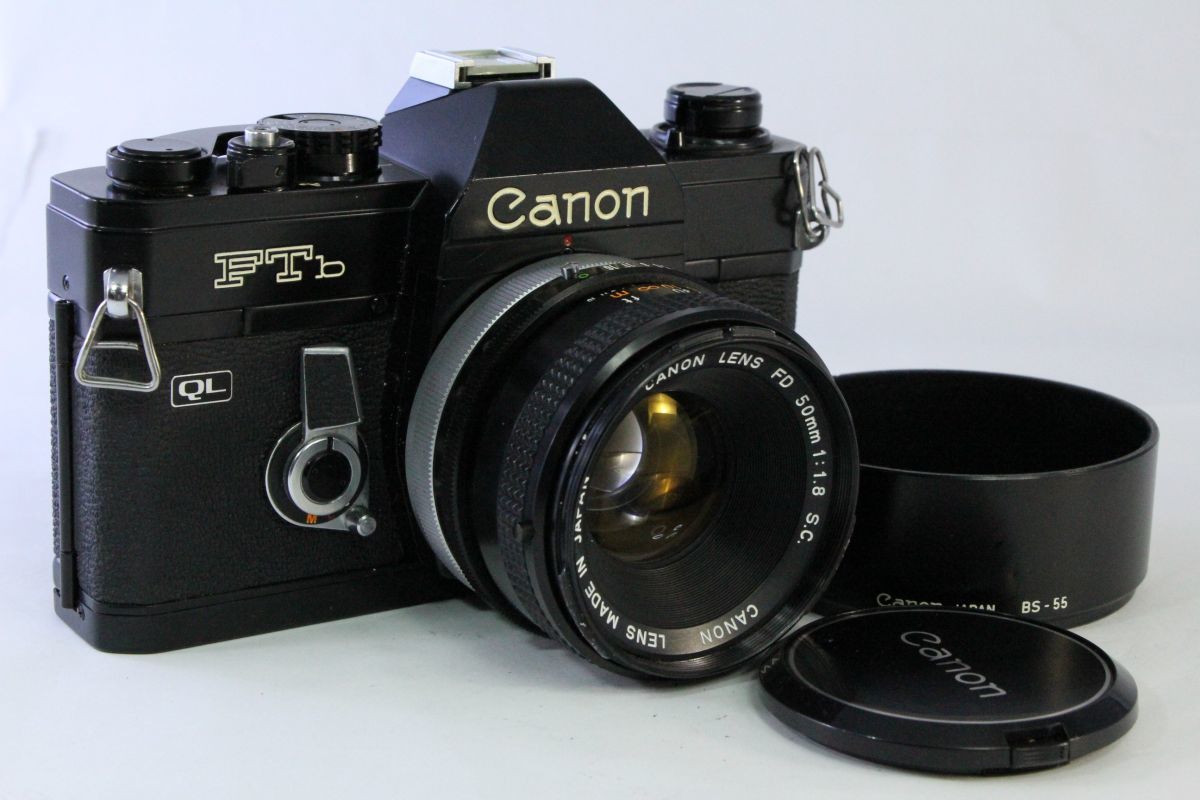 キヤノン Canon FTb ブラック＋50mm F1.8 S.C.☆シャッター全速・露出