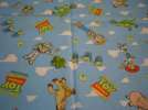 ★入園、入学　Disney　トイストーリー　水色　総柄生地★_1
