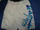 ■新品同様■クイックシルバー白×青サーフパンツ■_1