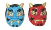節分に滑り込み！赤鬼・青鬼のお面★4つセットで3980お得な送料_1