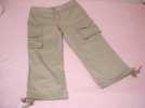 ２３区SPORT★ゴルフ　７分丈ベージュカーゴパンツUSED_1
