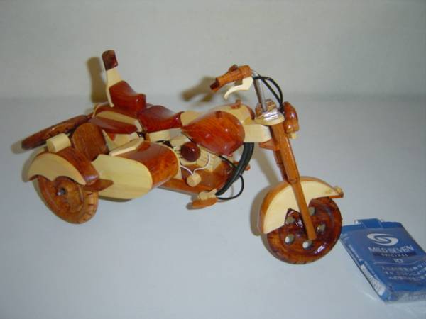 ◆サイドカー◆オートバイ◆木製◆新品◆インテリアに◆100_2