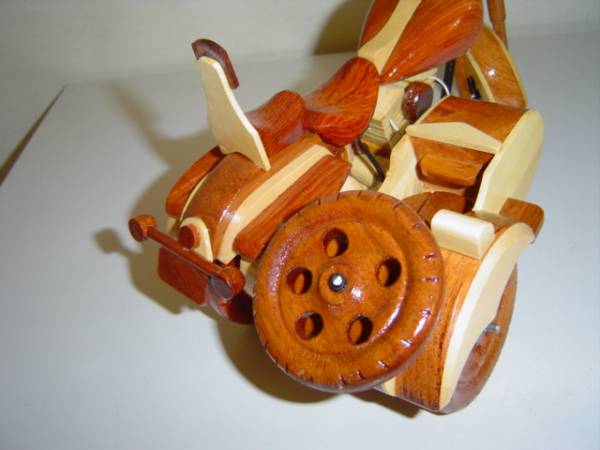 ◆サイドカー◆オートバイ◆木製◆新品◆インテリアに◆100_3