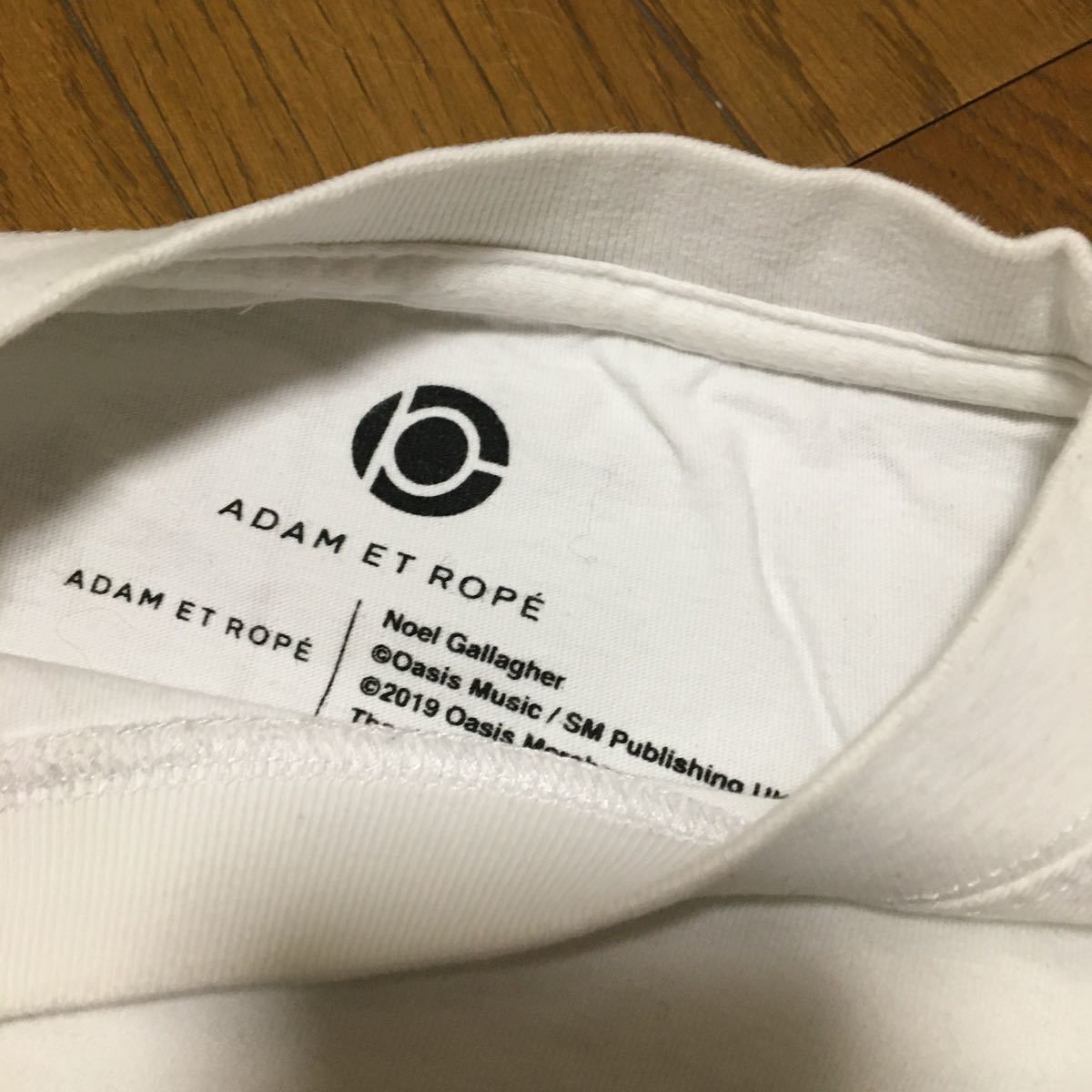ADAM ET ROPE アダムエロペ 19SS oasis SONG LYRICS T-shirt morning 