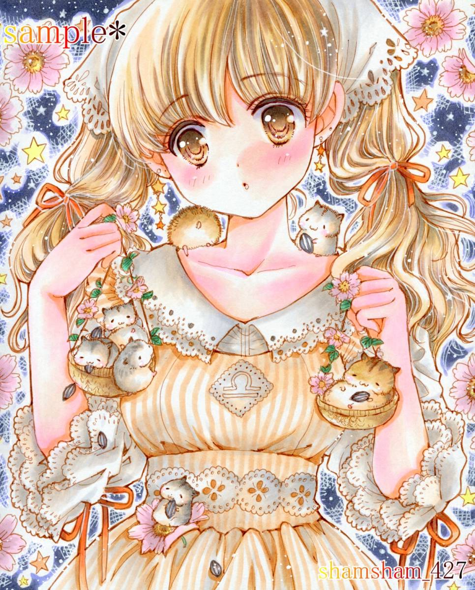 手描きイラスト オリジナル てんびん座君 100 Honmono アート 写真 Peltosiemen Fi