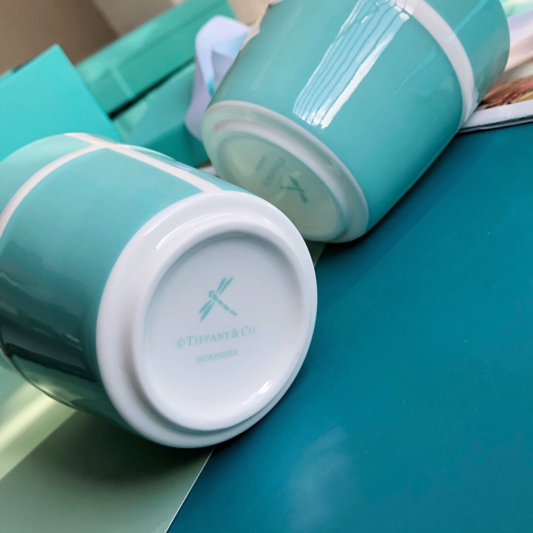 【保管未使用】 ティファニー ブルーボックス　ペア マグカップ 箱付_5