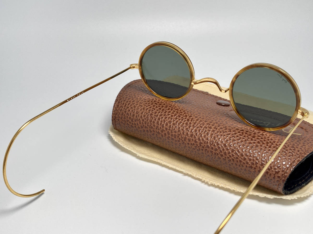 レイバン ラウンドメタル　ゴールド 米ボシュロム RAY BAN レイバン ラウンドメタル 縄手 ナワテ B&L ボシュロム