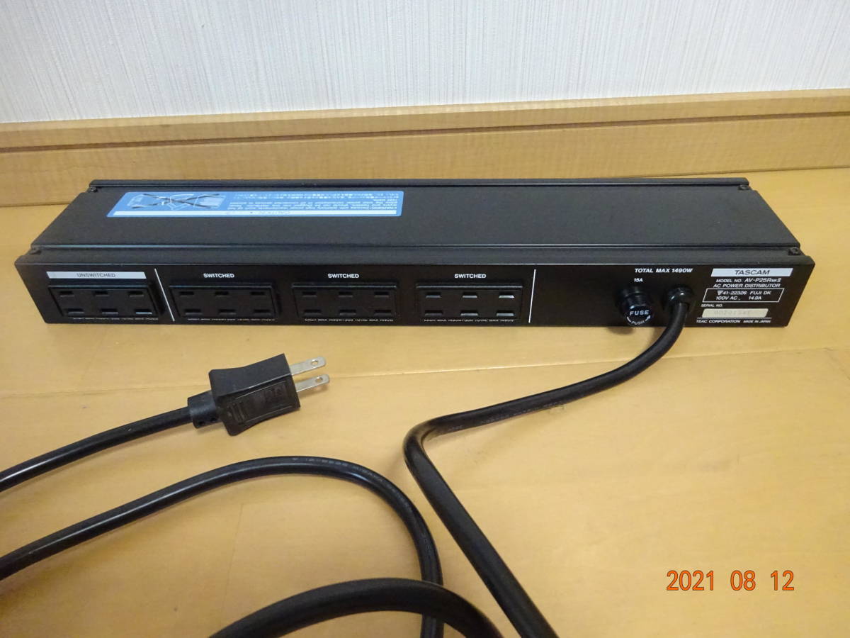 TASCAM AV-P25R MKⅡ パワーディストリビューター ノイズフィルター