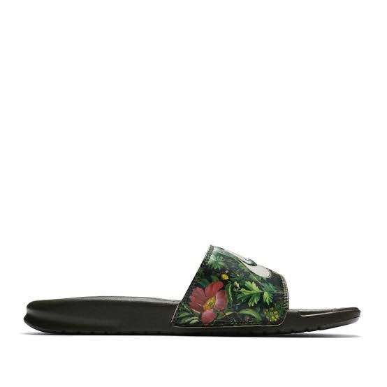 Nike ナイキ Benassi ナイキベナッシ ウィメンズ Jdiプリント 花柄 6119 300 緑黒 23cm 23 0cm 売買されたオークション情報 Yahooの商品情報をアーカイブ公開 オークファン Aucfan Com
