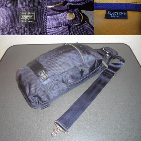 リーポーターAmazon限定ワンショルダースリングバッグ ネイビー PORTER AMAZON Original ONE SHOULDER BAG 極美品 NAVY 吉田カバン