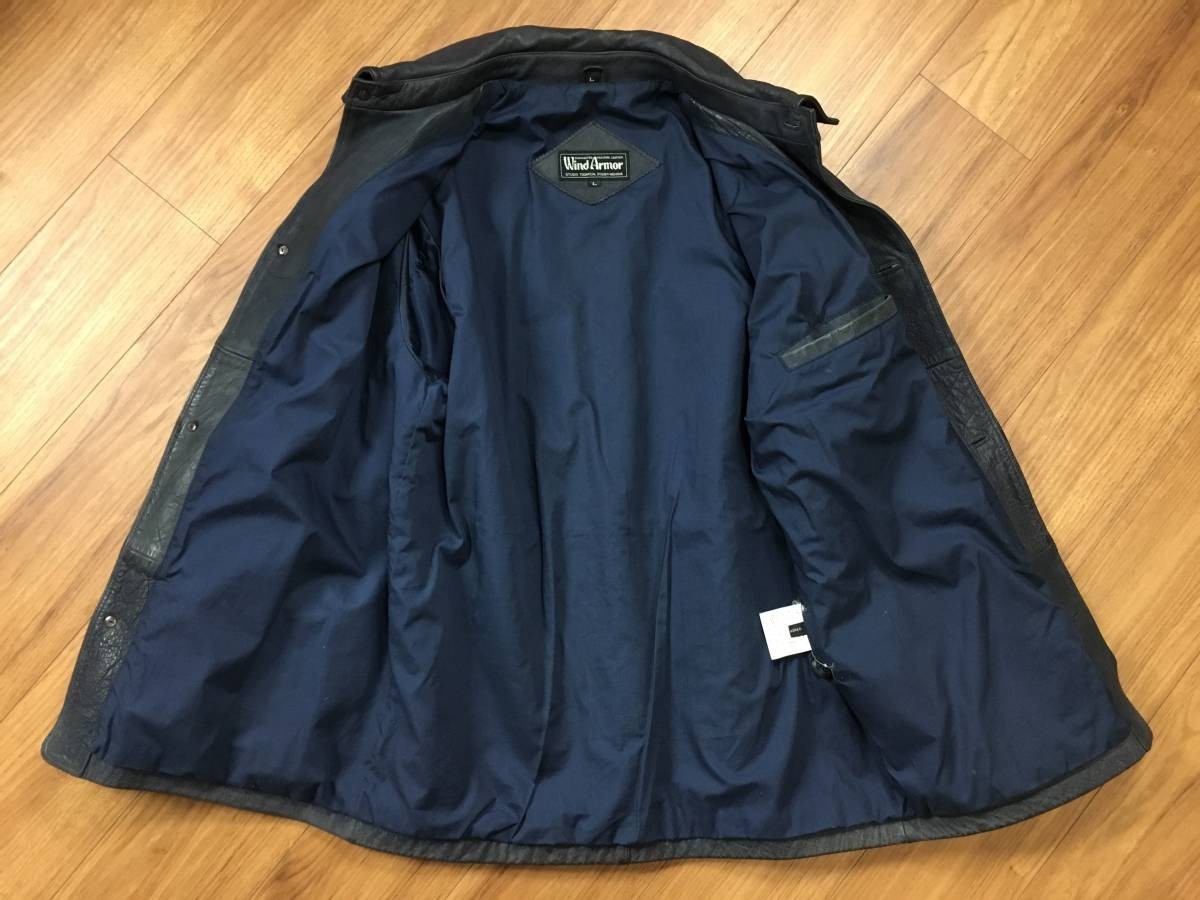 USA製 カウレザー Wind Armor シングルライダースジャケット XL