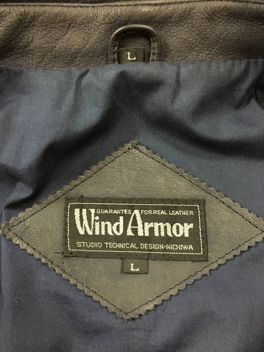 USA製 カウレザー Wind Armor シングルライダースジャケット XL USA製 カウレザー Wind Armor シングルライダースジャケット XL