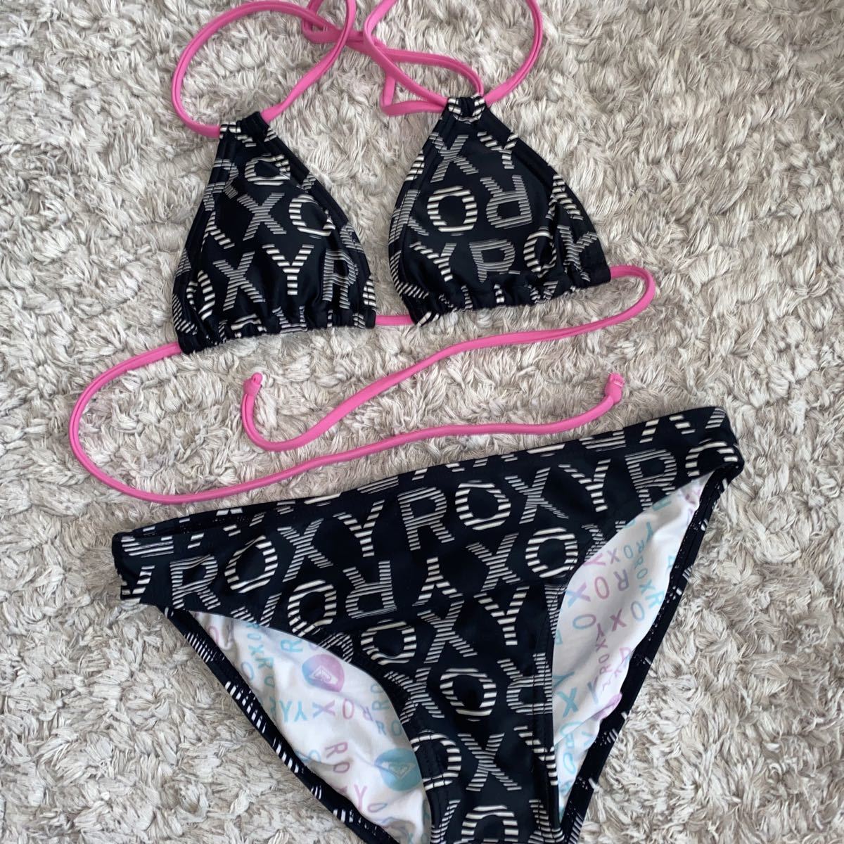 ROXY ロキシー ロゴ ビキニ ブラック S ROXY ロキシー ロゴ ビキニ