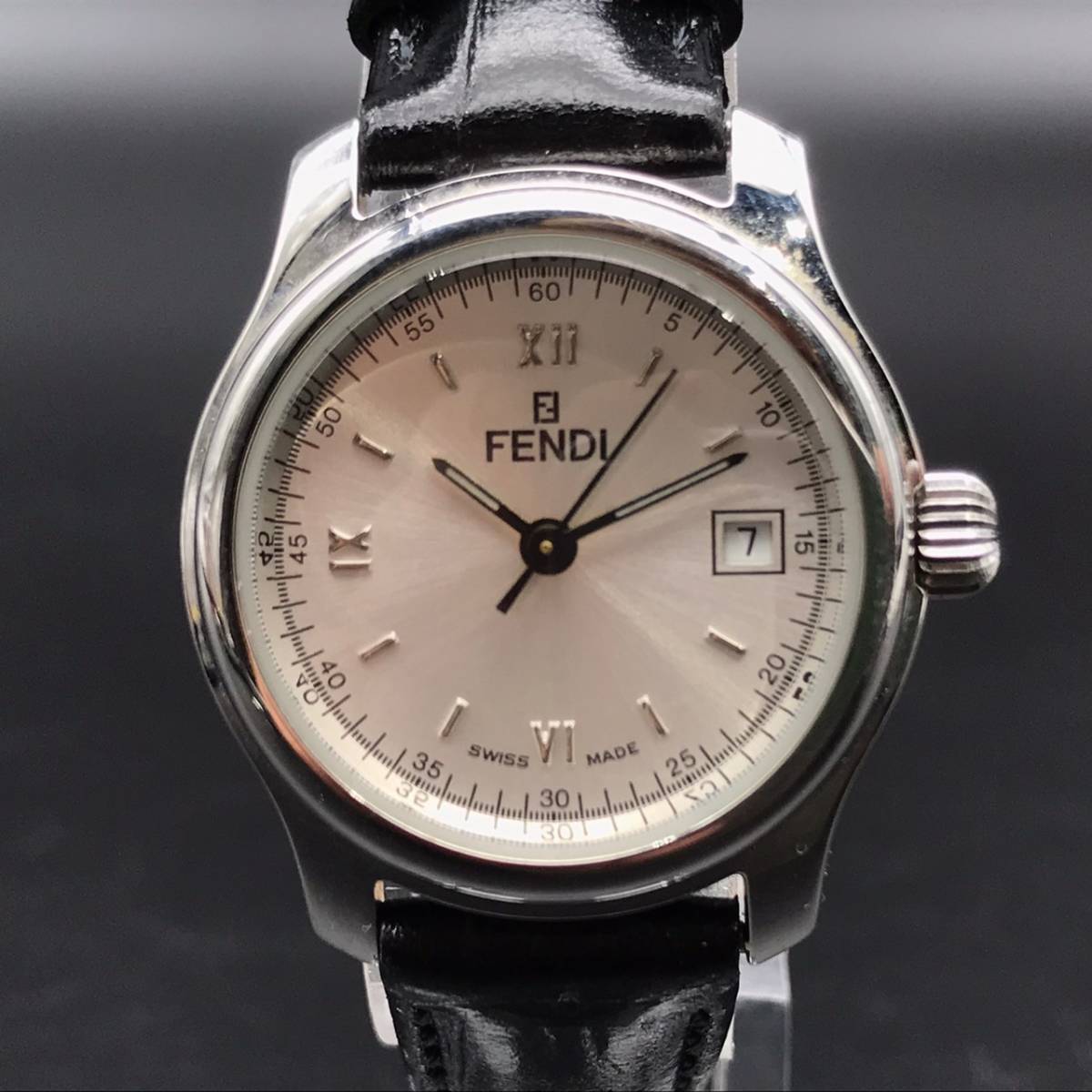 EJ0806-12-22 FENDI 210L 046-668 フェンディ デイト クオーツ 腕時計 