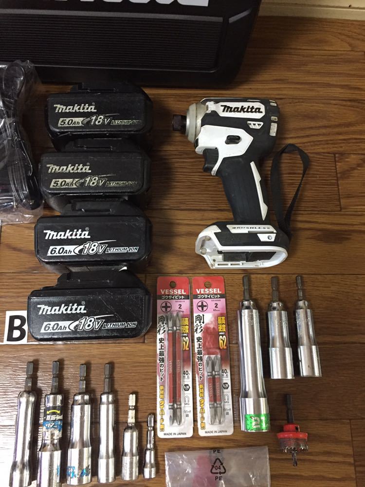 新品未使用】マキタ インパクトドライバ+充電器（おまけ中古バッテリー 
