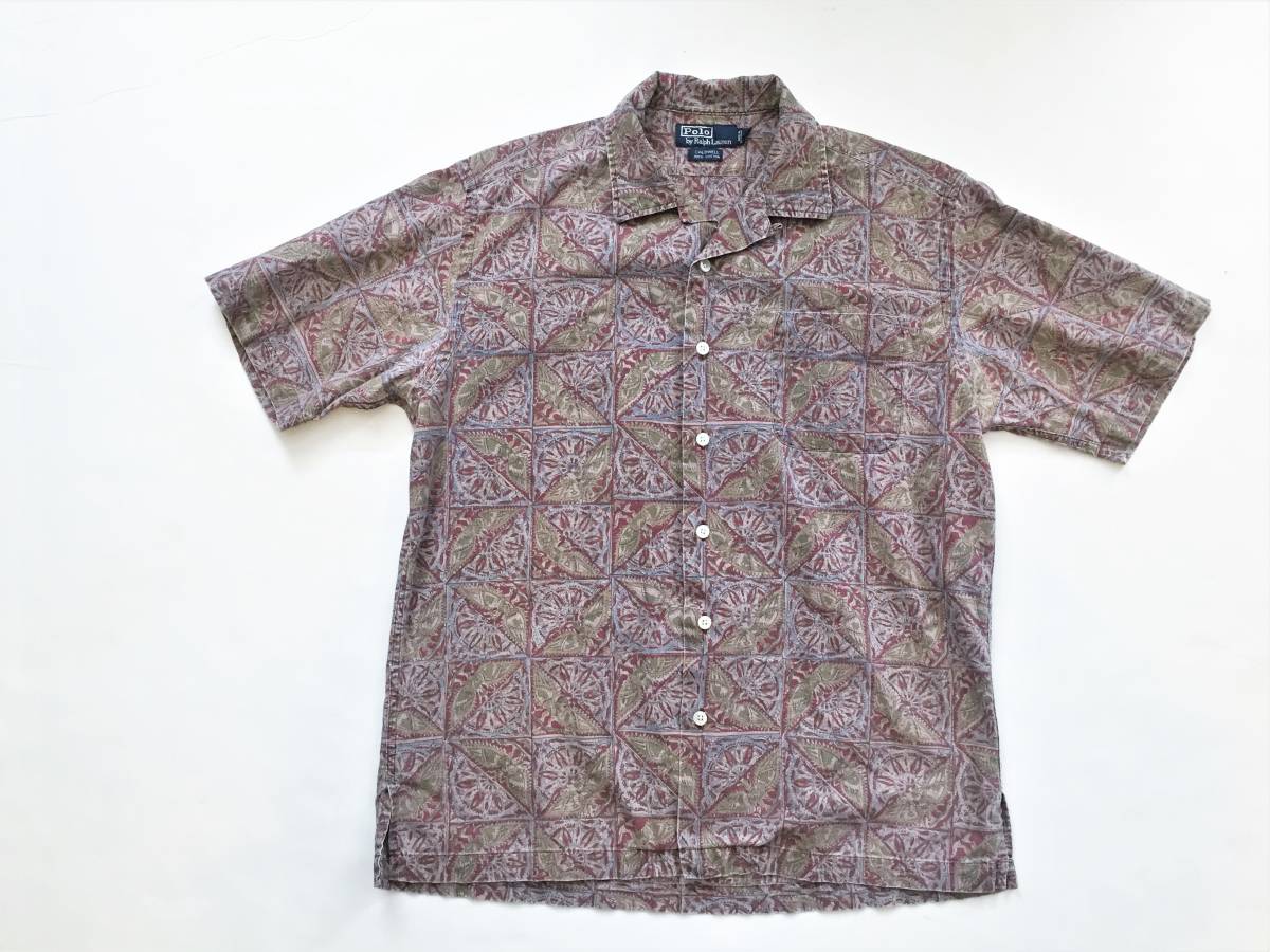 90s M ポロ ラルフローレン CALDWELL ボックスシルエット コットン100 