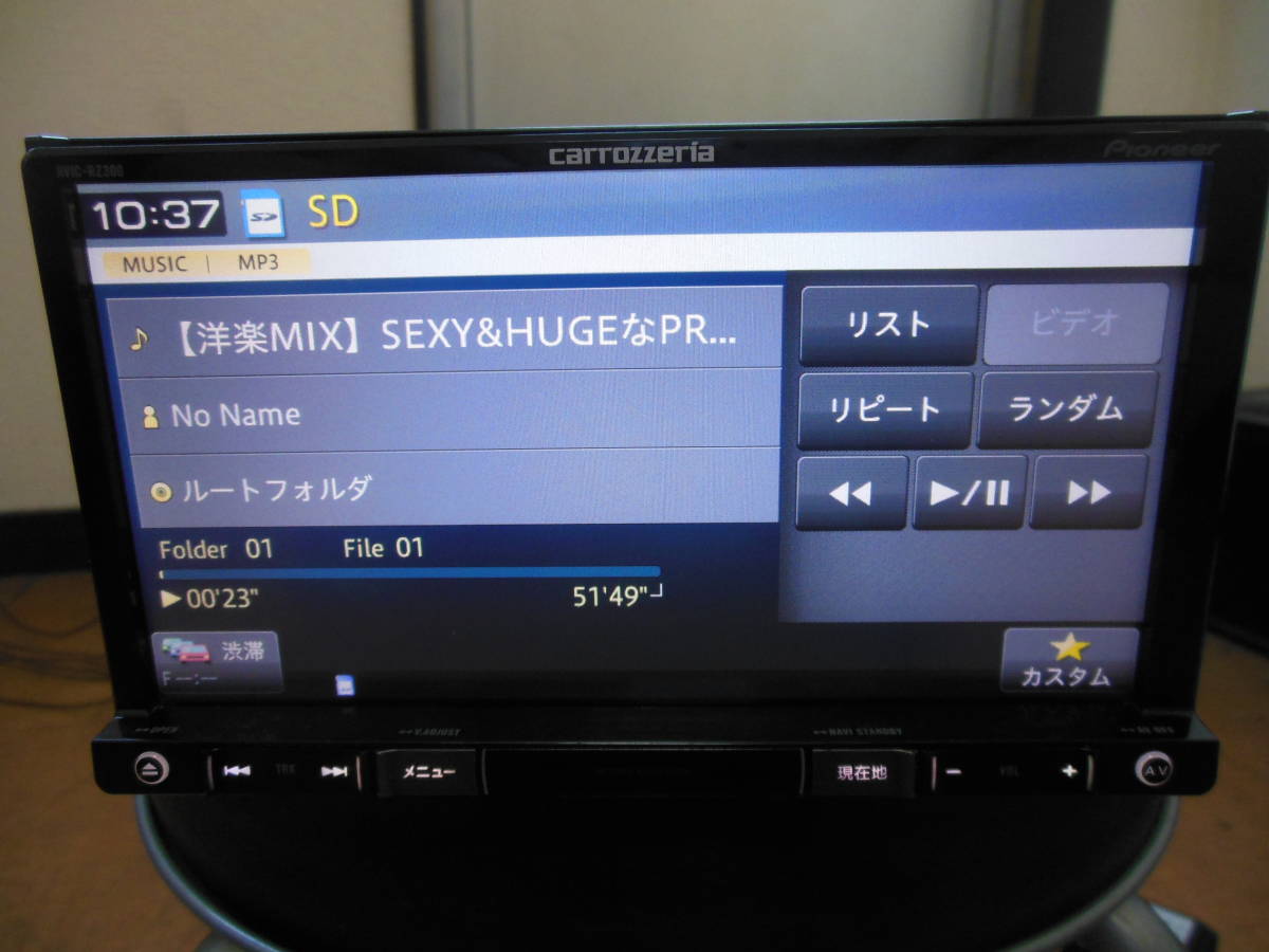 限定セール，豊富な カロッツェリア　メモリーナビ　AVIC-RZ300　ワンセグTV　中古