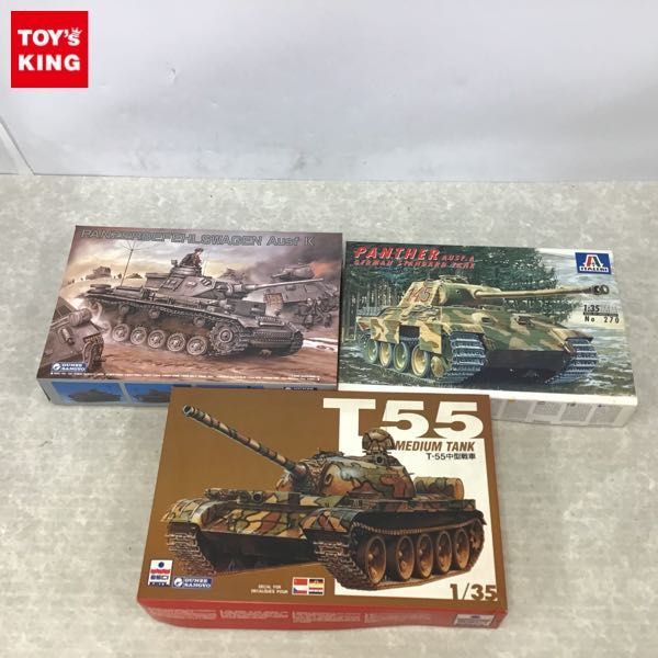 定番人気，限定SALE 1円 イタレリ他 1/35 ドイツ戦車 パンサーA型 SdKfz.171 III号指揮戦車K型 等(その他)｜売買されたオークション情報、yahooの商品情報をアーカイブ公開 - オークファン その他