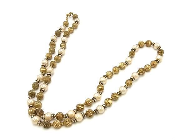 1円 □美品□ Christian Dior ディオール ヴィンテージ ラインストーン 