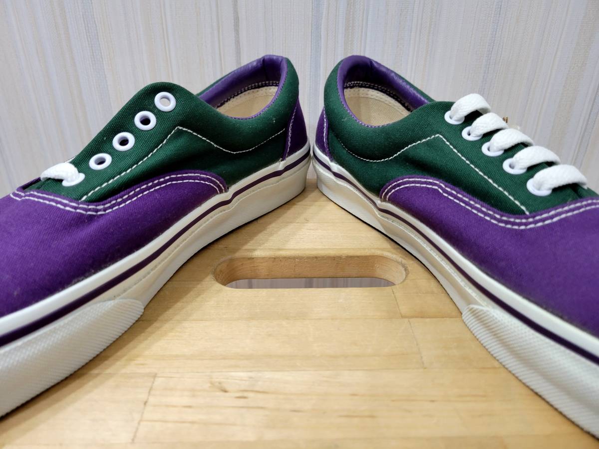 即決 新品デッドストック VANS 40周年記念 ERA 紫 緑 白 US10 新品 