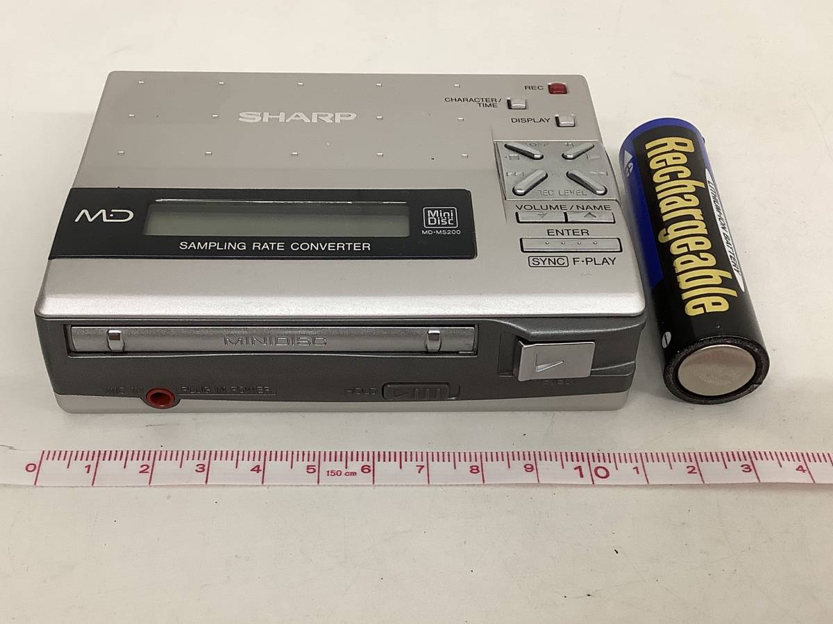 昭和レトロ SHARP シャープ 録再タイプ ポータブル MD プレーヤー